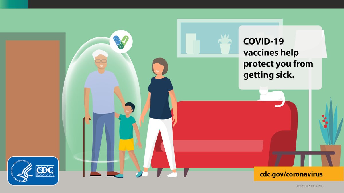 #COVID19 vaccines are effective at protecting you from getting sick. Based on what we know, people who have been fully vaccinated can start to do some things that they had stopped doing because of the pandemic. To learn more, visit: bit.ly/3btJaFU.