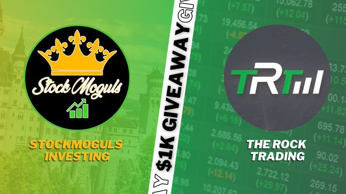 The_RockTrading's tweet photo. Been rough last couple weeks! I am teaming up with @StockMoguls to GIVEAWAY $1000 CASH to invest!

To Qualify:
Follow @StockMoguls, Like, and RT this tweet.
Comment with your cashapp!

We will announce a winner tomorrow 12pm EST. https://t.co/dMtckTKcrH