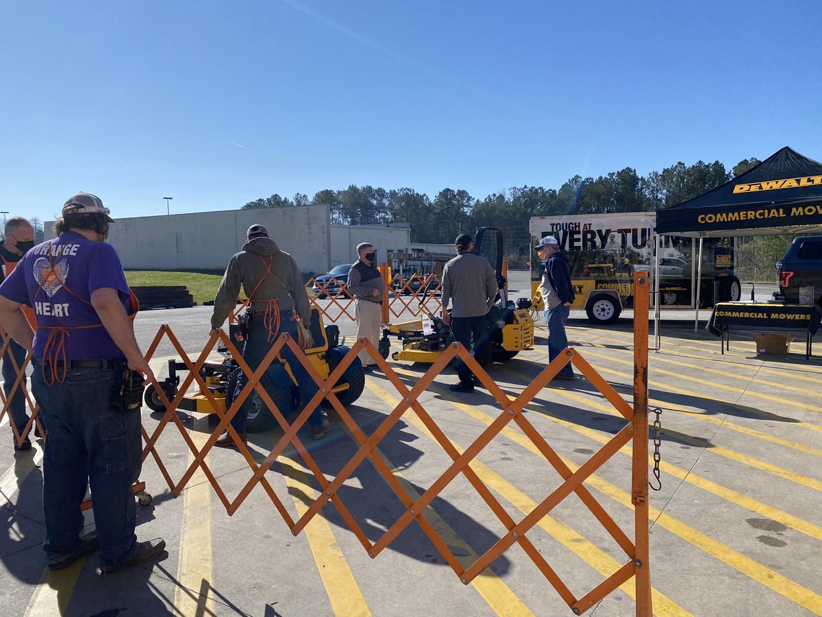 Today was a success! The associates and customers enjoyed learning about the new Dewalt commercial mowers 😀