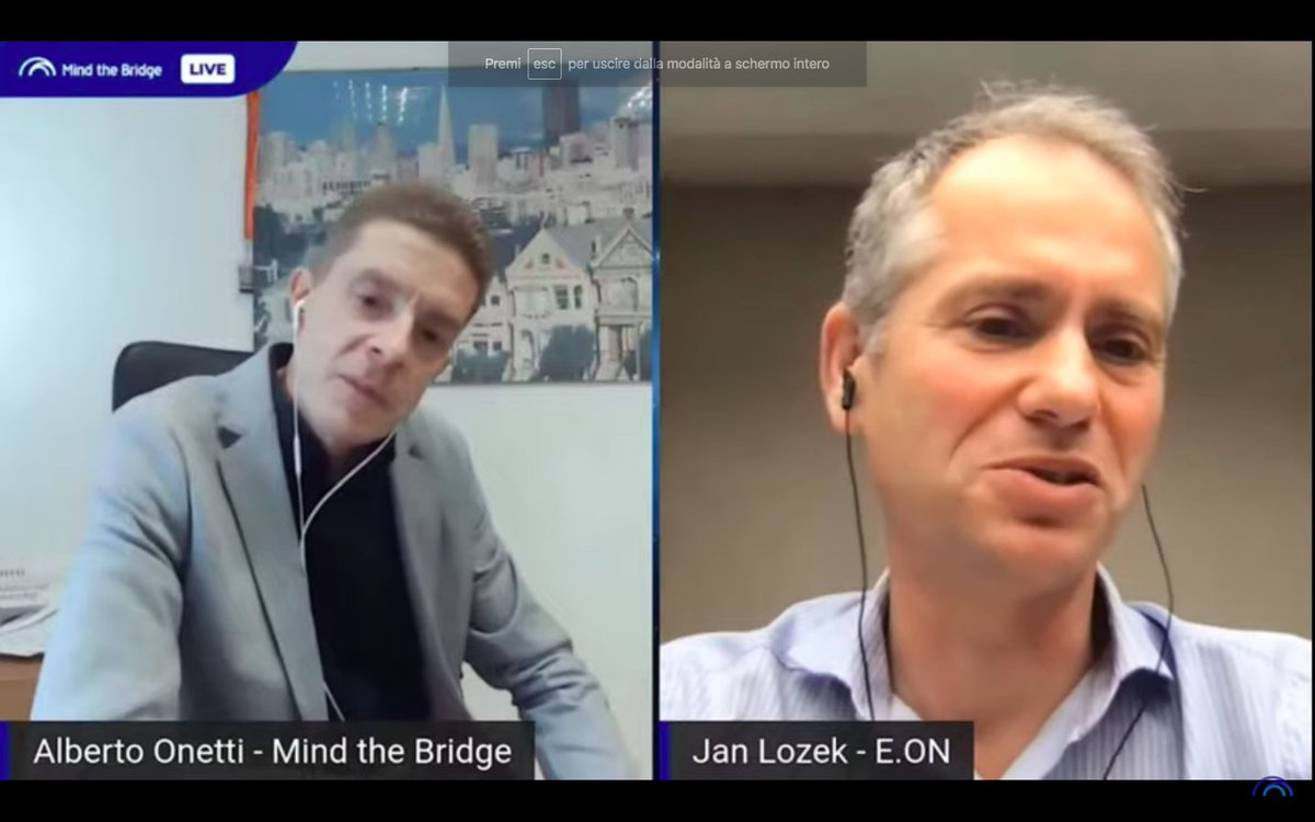 "Our task is not only #VC investing. Calling ourselves a fund would narrow what we're doing, what we're up for.  We've to create a #sustainable future #energy system by collaborating w/ #investors, other large corporations/organizations &amp; #startups" 
📹  <a href="/EON_SE_en/">E.ON Group</a> <a href="/aonetti/">Alberto Onetti</a>