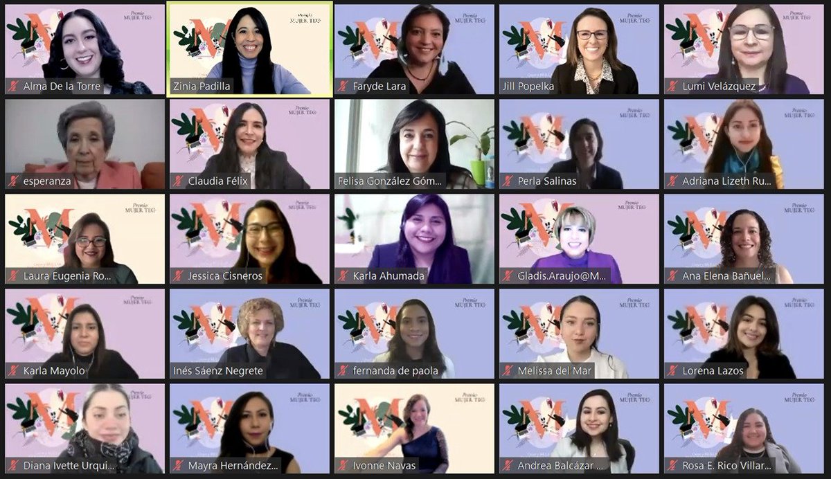 JillPopelka's tweet photo. So grateful for the opportunity to spend time this morning with so many inspiring women at #PremioMujerTec2021 (sponsored by @tecdemonterrey) who are changing the world for the better! #MujerTec2021 #TecdeMonterrey #PremioMujerTec https://t.co/kWCm2MC7gB