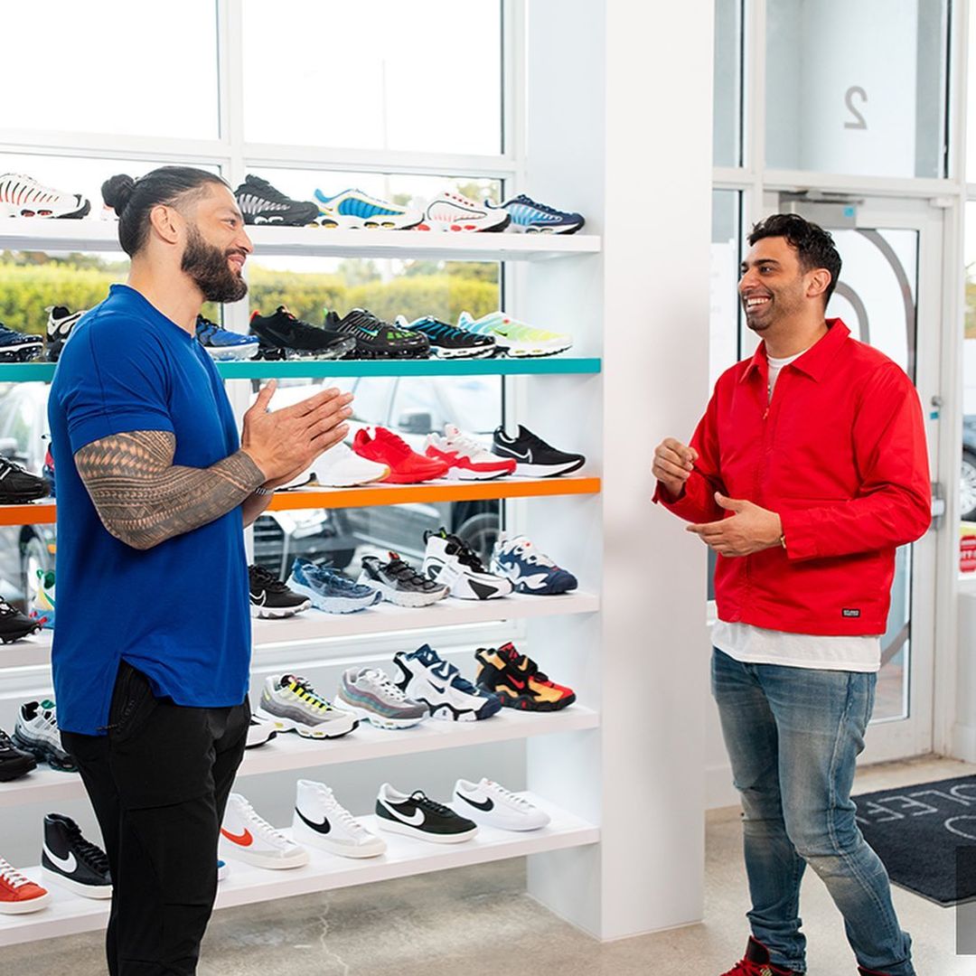 roman reigns sneaker shopping