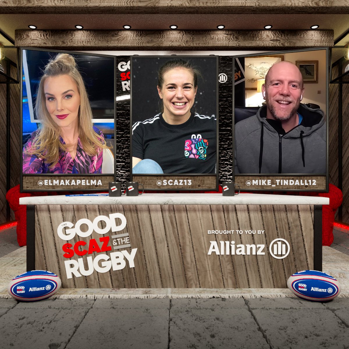 GoodBadRugby's tweet photo. 🏉 You read that right, we're launching a brand new show.... The Good, The Scaz &amp; The Rugby!

🤝 We've teamed up with @allianzuknews to produce a weekly YouTube series hosted by Emily Scarratt and TV presenter journalist Elma Smit. 

📹 First show launches on Friday 12th March. https://t.co/IUxRe31axP