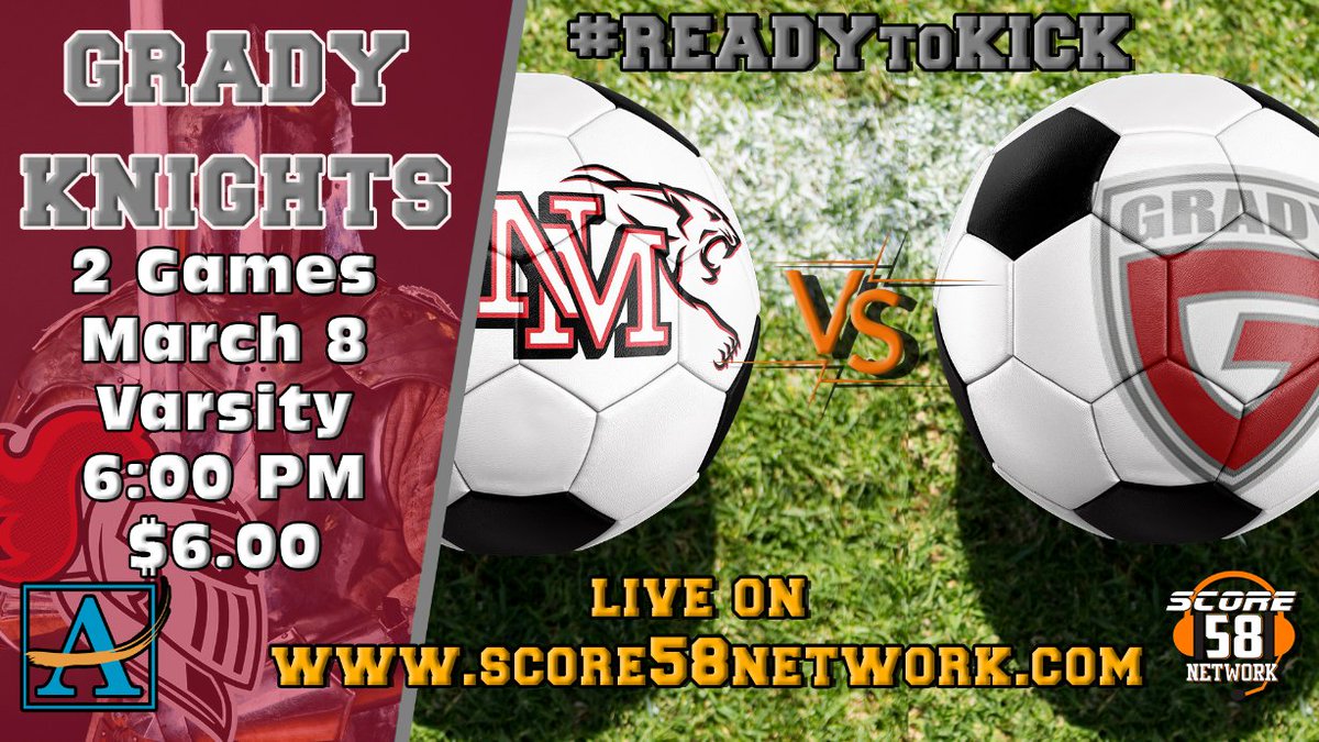 scoresports58's tweet photo. https://t.co/hK1NPGCLax
Welcome to Score 58 Soccer - click on link above - pick your team or the team you are playing-Schedule-click BUY TICKET HERE #readytoKICK @grady_soccer @GradyAthletics @1APS_Athletics https://t.co/zWLnhCa6pO