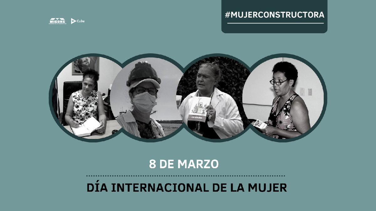 Rene_MesaMICONS's tweet photo. «La revolución tiene en las mujeres cubanas un verdadero ejército, una impresionante fuerza política. Y por eso decimos que la revolución es sencillamente invencible (...)»
--- Fidel Castro Ruz
❕Feliz día, en especial a nuestra #MujerConstructora❕
#MujeresPorCuba https://t.co/mVfb8Pqy08
