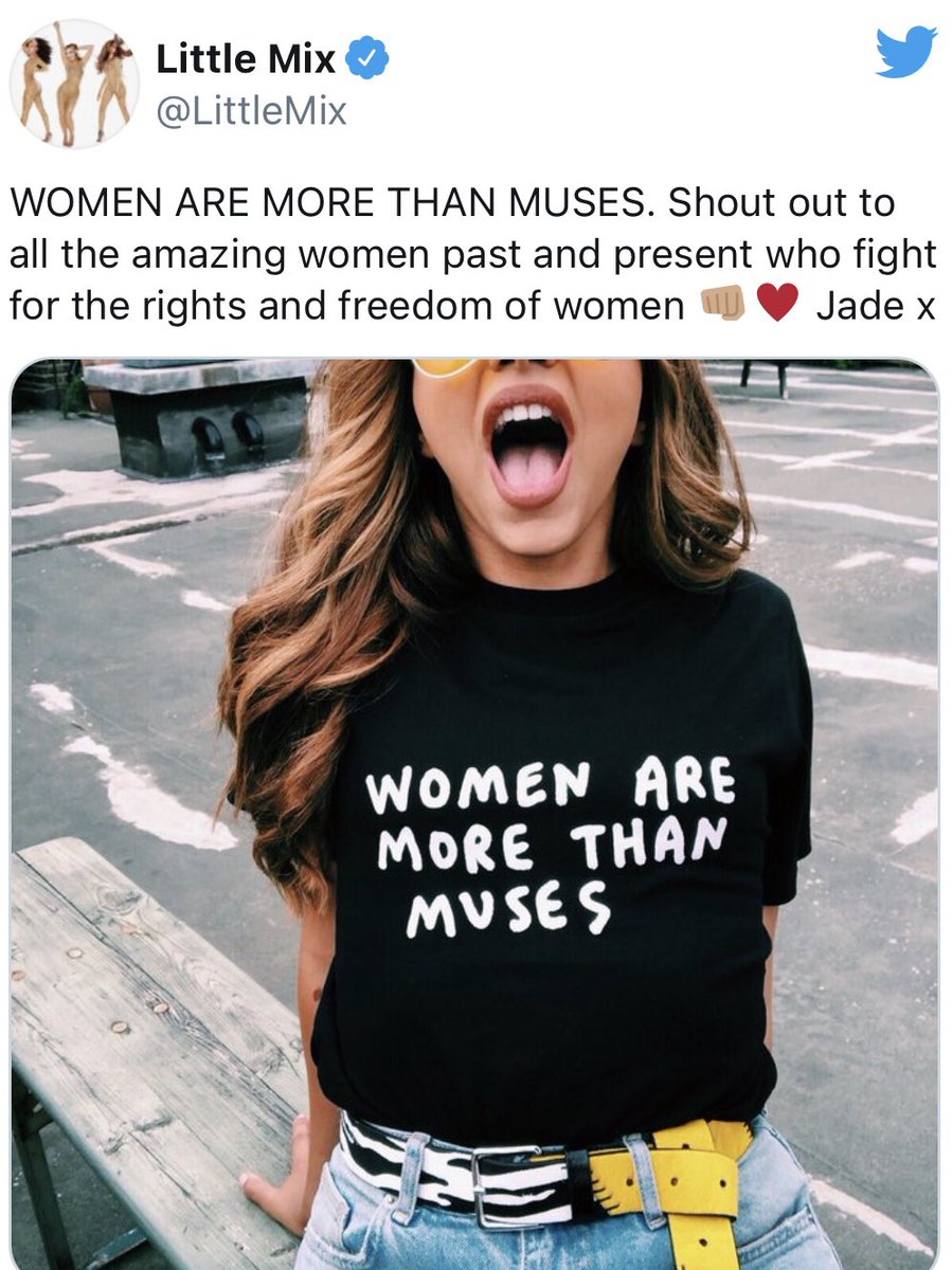 not only involved in the messages shared in their music, little mix promote also promotes feminism during tours and on social networks