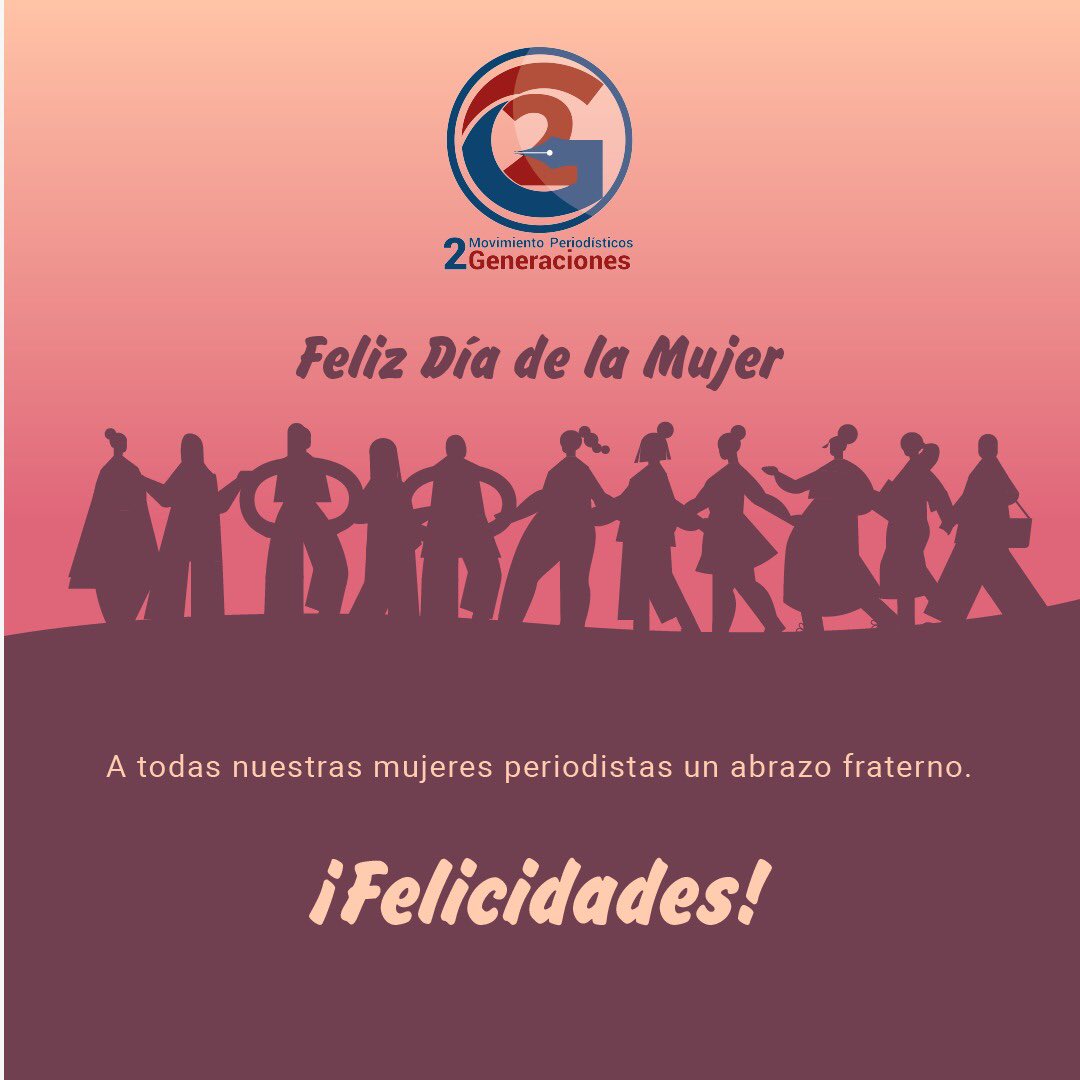 Felicidades a esas guerreras que enaltecen la hermosa carrera del periodismo.

Hoy en el Día Internacional De la Mujer, en Dos Generaciones queremos felicitarlas, porque indiscutiblemente sin ustedes, nada sería posible.
#DiaInternacionalDeLaMujer #Mujeres #MujeresPeriodistas