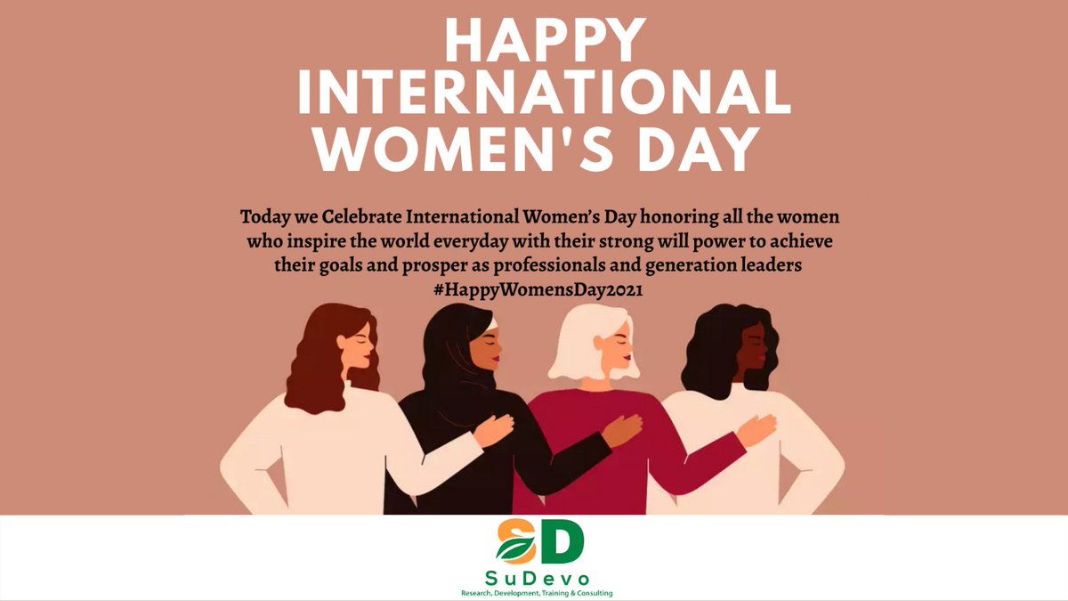 Sudevo_Tweets's tweet photo. Happy International Women’s Day to all the women and girls who inspire the world everyday with their strong will power to achieve their goals and prosper as professionals and generation leaders #HappyWomensDay2021 #SustainableDevelopmentGoals https://t.co/xIDi0DJYYR