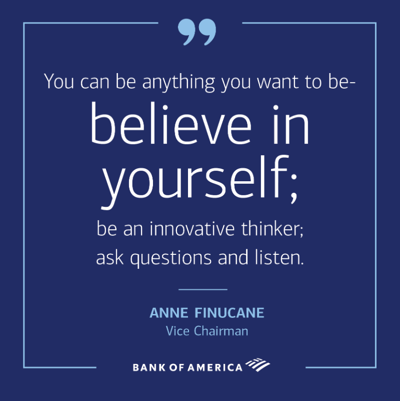 BofA_News's tweet photo. As we celebrate #IWD2021 and the achievements of women across the world, we’re sharing the inspiring words of some of our exceptional women leaders.
