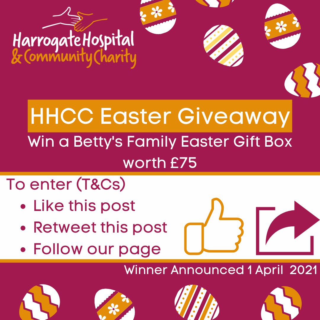 harrogatehcc's tweet image. WIN!WIN!WIN!

Help us reach 2000 followers - we have an opportunity for you to win a @Bettys Family Easter Gift Box worth £75!

We will announce the winner on our Twitter page on Thursday 1 April 2021.  To keep you safe, we will never contact you directly.

See below to enter!