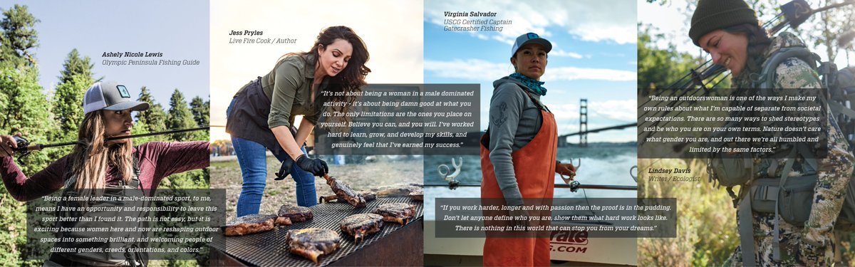 Nature is a great equalizer, and the outdoors knows no gender. To celebrate International Women's Day, step into the world of Ashley Lewis, Jess Pryles, Virginia Salvador and Lindsey Davis- leaders in the outdoor community who bring an undying passion to their pursuits. #IWD2021