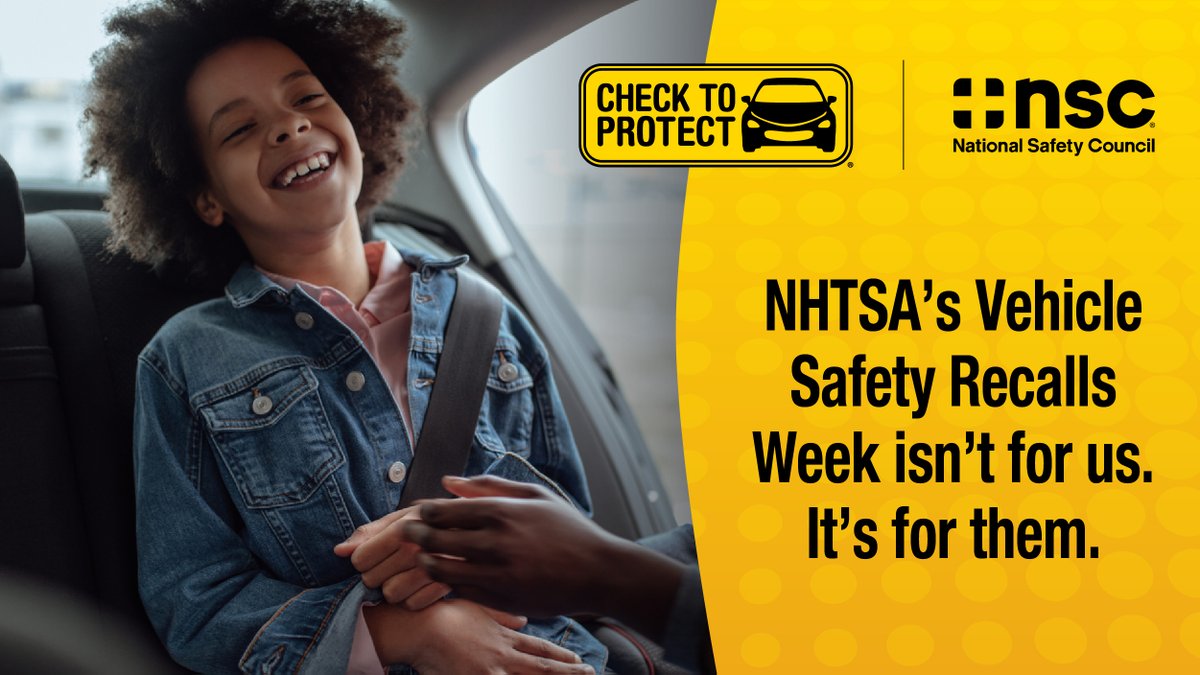It's Vehicle Safety Recalls Week! Right now, 55.7 million vehicles on the road have open recalls. (National Safety Council) Check for recalls at least twice a year: ow.ly/TBXN50DTbAk #CheckForRecalls #CheckToProtect #CTDOT