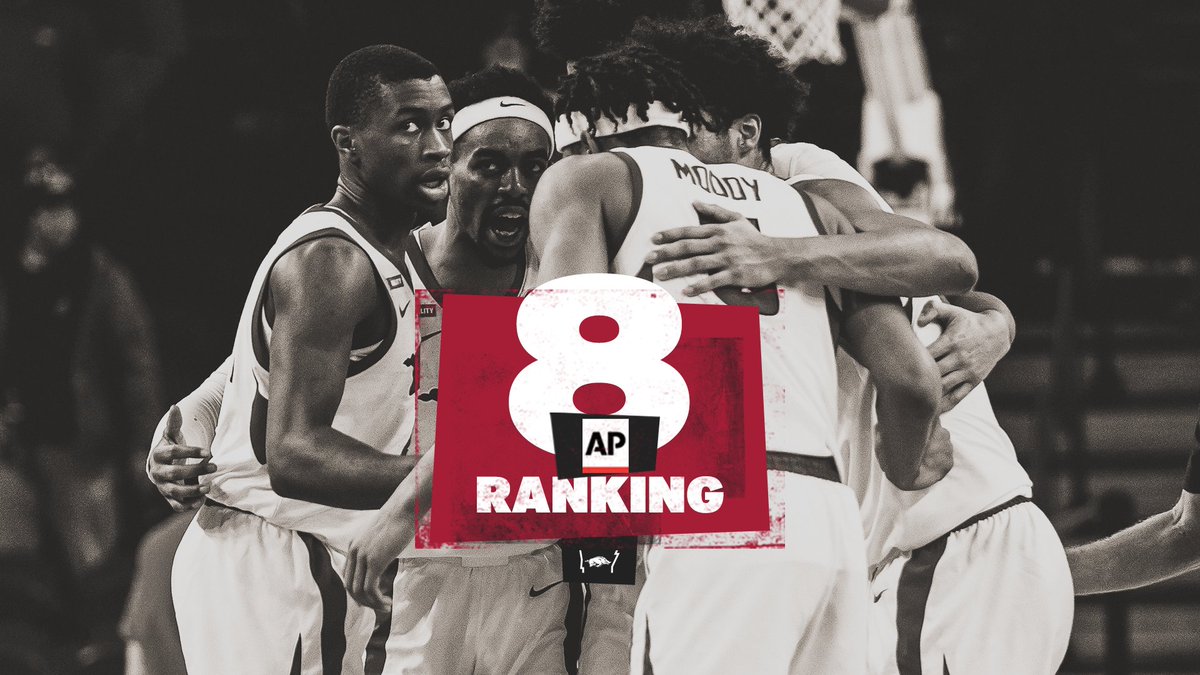 RazorbackMBB's tweet photo. Top. Ten. Hogs.

First time since 1995. https://t.co/AAwtTaXjLU