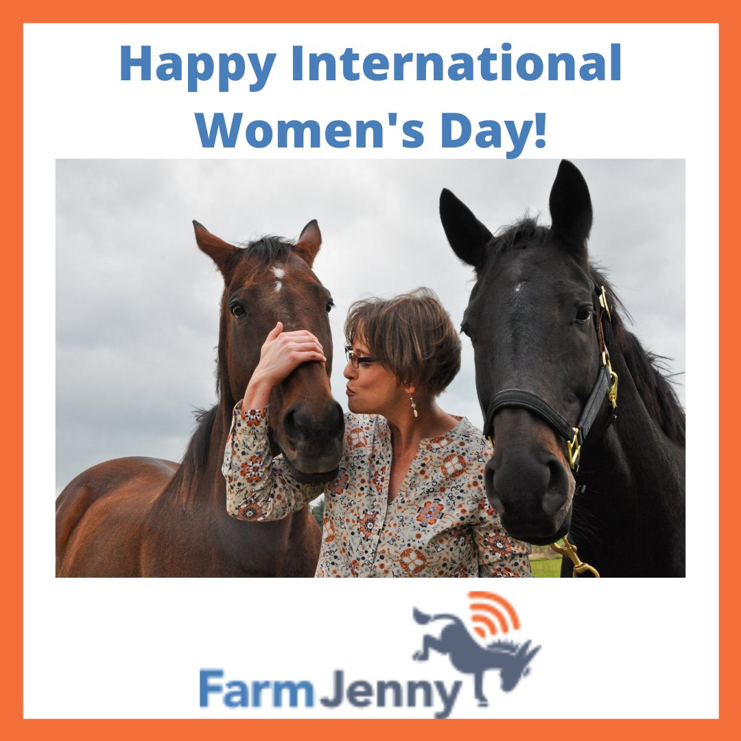 Happy International Women's Day 2021 from Farm Jenny! farmjenny.com 
#farms #Livestock #horses #IoT #AgTech #women #ChooseToChallenge