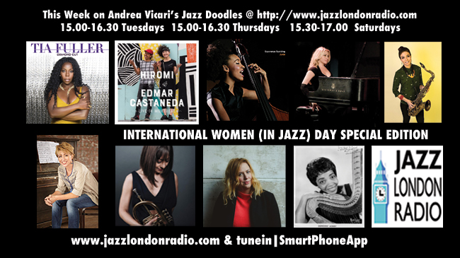 AVicari_Jazz's tweet image. #AllThisWeek @officialjazzlon @AVicari_Jazz|DoodlesShow 
#InternationalWomensDay |SpecialEdition w/ Hiromi  @EspeSpalding @nikkiiles2 @rebeccanashkeys @tiafuller @4ElianeElias DorothyAshby @YazzAhmed1 @brigitteberaha #ListenLive on jazzlondonradio.com &amp;amp; @tunein @womenin_jazz