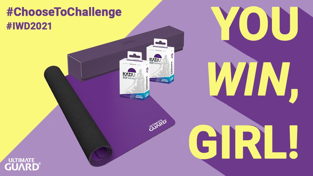 GabySpartz's tweet image. Happy International Women&apos;s Day! To celebrate, I&apos;ve partnered up with @UltimateGuard to give away this awesome bundle of UG purple gear 💜

To enter:
• Retweet this tweet
• Reply with a woman in your life who inspires you!

Winner drawn on 3/9. Let&apos;s go! #choosetochallenge #ad