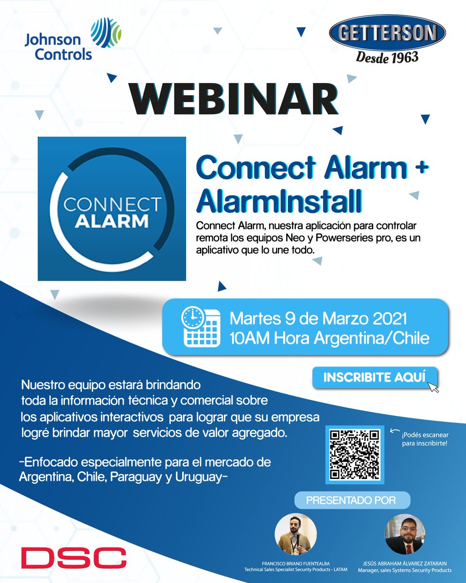 getterson's tweet photo. #GETTERSONARGENTINA ¡WEBINAR CONNECT ALARM + ALARMINSTALL! INSCRIBITE AHORA --- https://t.co/9C2XFfNkWE
CONTACTO:
11-3220-7600.
VENTAS@GETTERSON.COM.AR
Visita nuestra web en el link de nuestro perfil
https://t.co/k8PAFyeR4I https://t.co/Q7MJIPaeX5