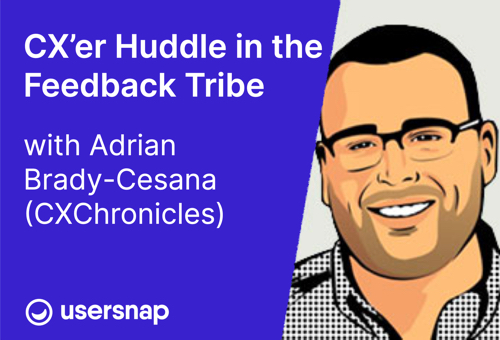 usersnap's tweet photo. Alert! Digital fireside with Adrian Brady-Cesana from CXChronicles (the Customer Experience Optimization Company) in our Feedback Tribe. April 7th, 2021 5pm CET

He’s a CX expert with many years in the industry. 

Register your seat at https://t.co/0Re6qNPh6o https://t.co/zEEJuOpfHN