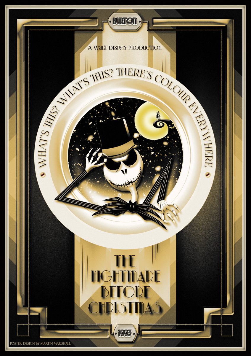 The quality of work our creators turn out is scary! Like this The Nightmare Before Christmas art deco poster by Martin. If you're looking for a #graphicsdesigner, #videographer or #photographer then don't be frightened to get in touch. See more work at fortyfourcreative.hq.com
