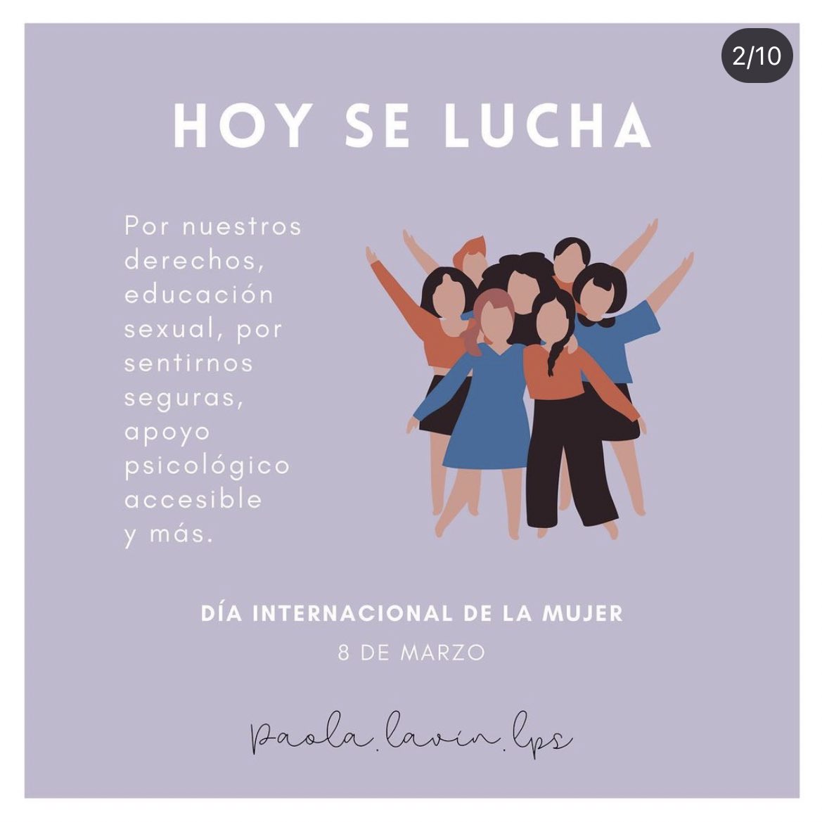 superholly's tweet photo. Hoy no se celebra.
Hoy se lucha, se conmemora, se alza la voz, se aprende, se desmitifica, se actúa.
#8m https://t.co/nyDbl69Nz4