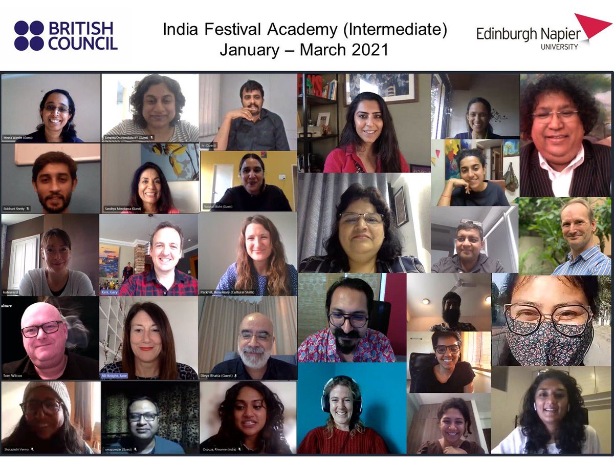 DrGaryKerr's tweet photo. ๐Itโs a wrap!๐ ๐ญ
Itโs been a cracking 2 months at the India Festival Academy, getting to connect with this incredible group of festival managers to share learning, experiences & develop Indiaโs festival sector ๐ฎ๐ณ ๐ฌ๐ง ๐ด๓ ง๓ ข๓ ณ๓ ฃ๓ ด๓ ฟ
#FestivalsForFuture @inBritish @EdinburghNapier https://t.co/OIE7lKaJ3g