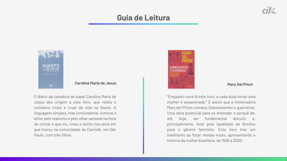 CITiUFPE's tweet photo. Uma pequena contribuição do CITi para esse dia tão importante: Um Guia com dicas de livros com temática sobre mulheres, escritos por mulheres. 

#DiaDasMulheres #diadamulher https://t.co/VsAOps4StP