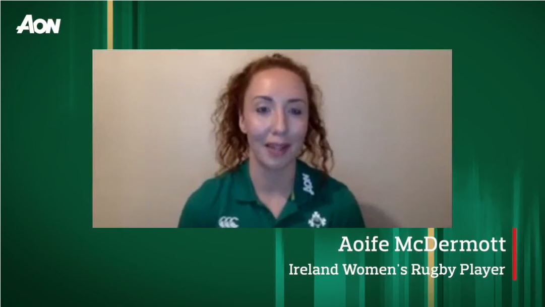 As we celebrate #IWD we can all #ChooseToChallenge and call out gender bias and inequality, seek out and celebrate women's achievements and collectively help create an inclusive world. We caught up with @AoifeMc15 and @nicholafryday from @IrishRugby aon.io/3kWLbx9