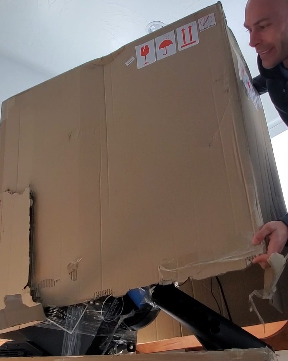 What's in the box? For those who guessed a spin bike, correct! But what kind?! More to come on what the brand is and why I beleive it's the BEST one out there.  It's not just a regular spin bike.