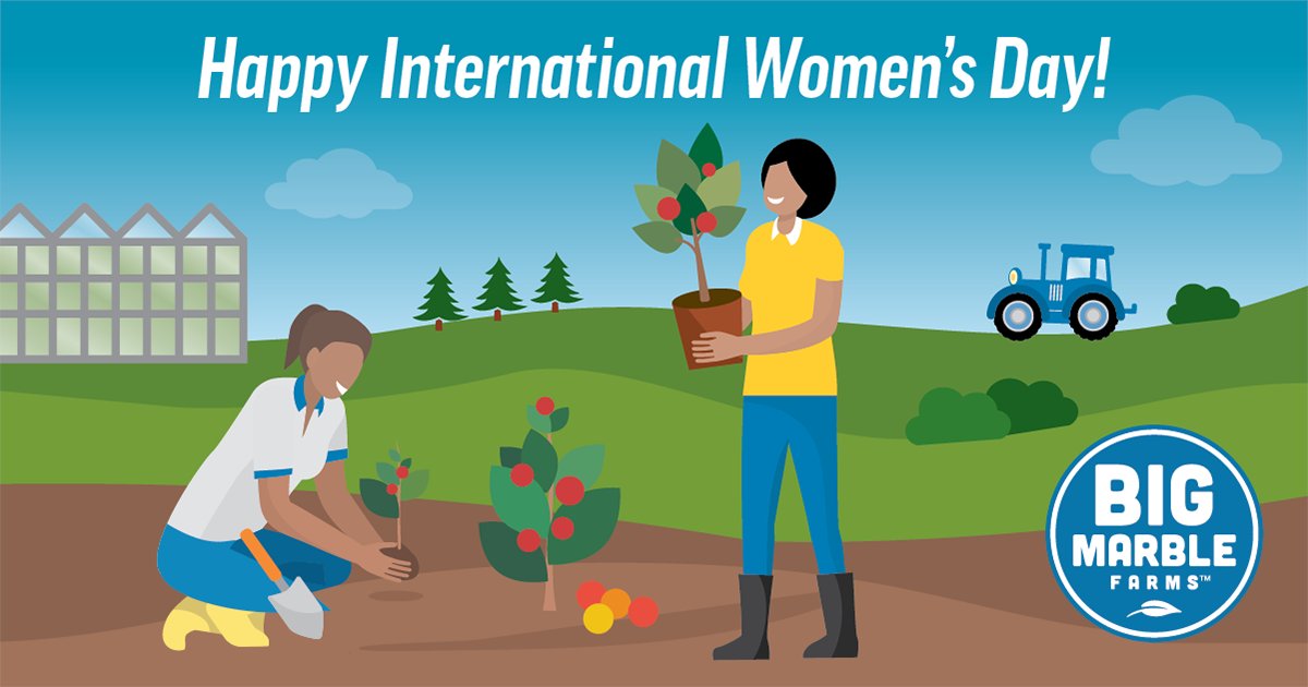 BigMarbleFarms's tweet photo. It’s International Women’s day and we like to share our appreciation for all the women in agriculture. Let’s grow some food! #IWD2021 #WomenInAg #BigMarbleFarms #AlwaysGrowing #BigMarbleFirst #MedHat https://t.co/l1InV89PHZ
