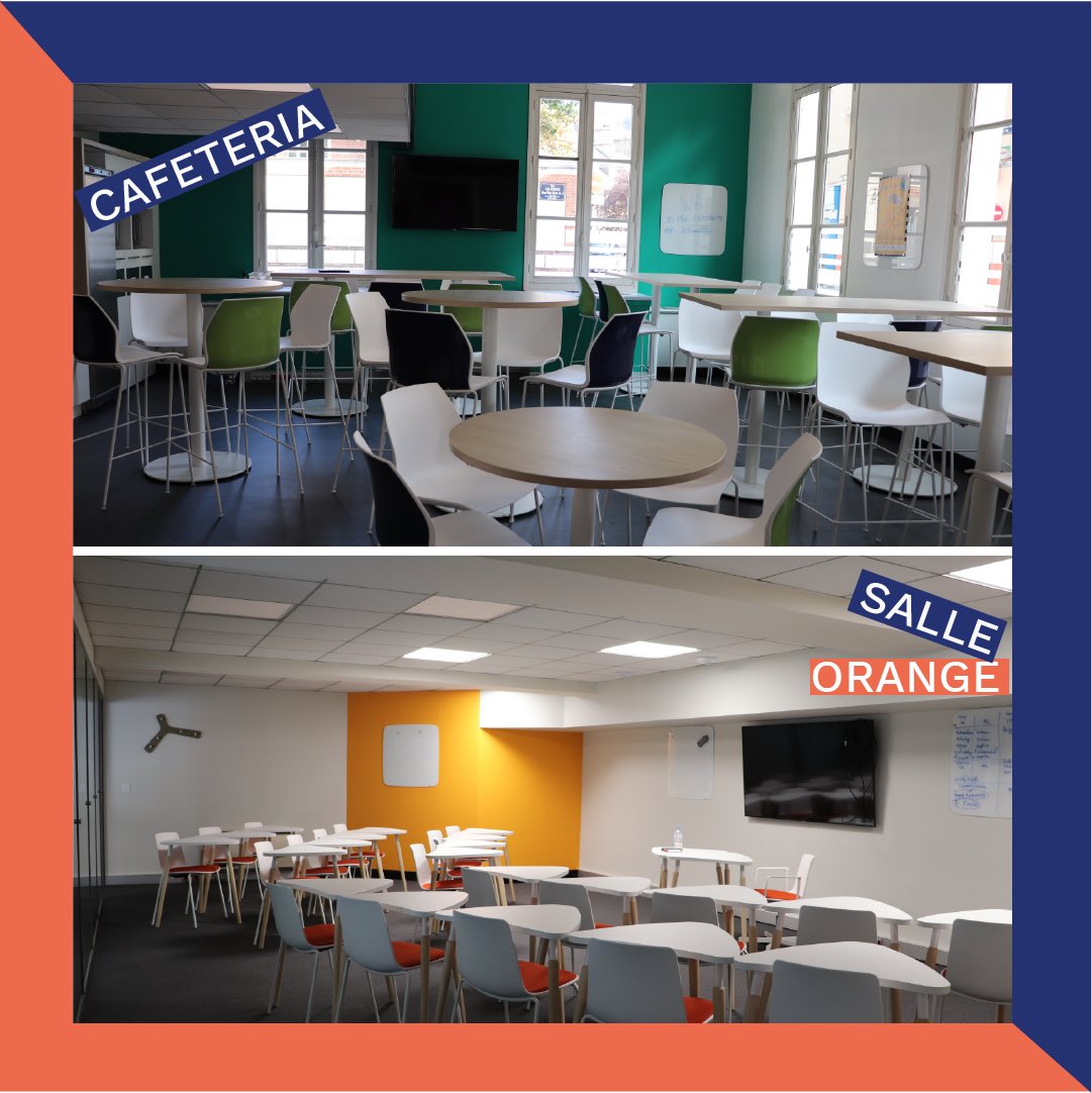 Immersion dans nos locaux !
 
Notre campus est situé au cœur de Rennes, derrière la place de la République. C’est un campus moderne rénové en 2018 ouvert sur le monde. Vous y retrouverez des salles de formation, de créations audiovisuelles, une cafétéria et des salles de détente.