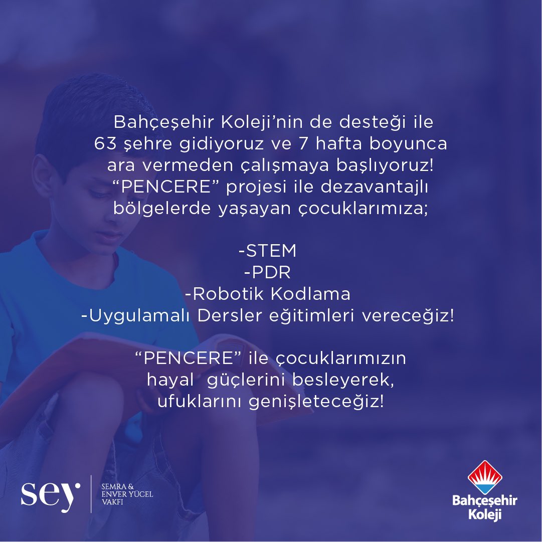 Bahçeşehir Koleji’nin de destekleri ile dezavantajlı bölgelerdeki çocuklarımıza umut olmaya gidiyoruz!