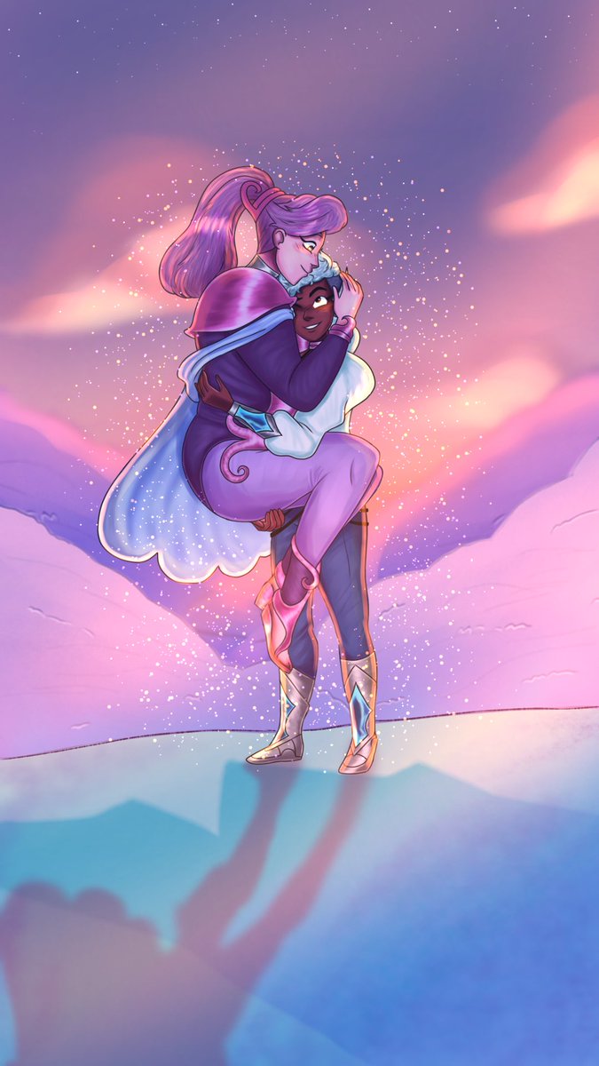wildcatcatra's tweet photo. Spinnetossa!! They’re the cutest gfs ever💖💙 

#shera #sherafanart #spop #spinerella #netossa #spinetossa https://t.co/wXYltBaAGf