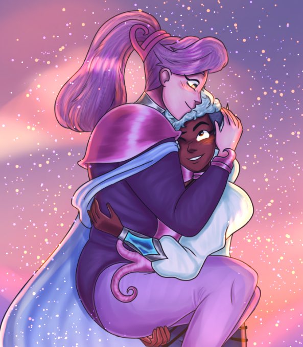 wildcatcatra's tweet photo. Spinnetossa!! They’re the cutest gfs ever💖💙 

#shera #sherafanart #spop #spinerella #netossa #spinetossa https://t.co/wXYltBaAGf