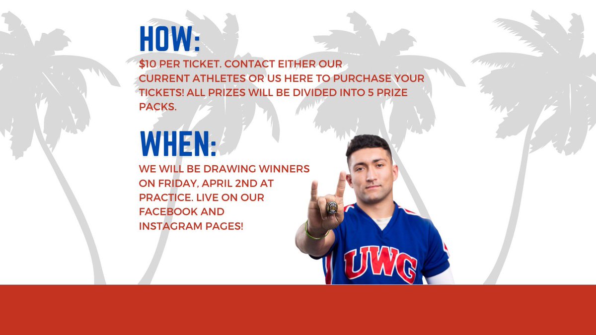 UWGCheer's tweet photo. 𝗜𝗧’𝗦 𝗥𝗔𝗙𝗙𝗟𝗘 𝗧𝗜𝗠𝗘! Help support our athletes by participating in this year’s raffle! Contact our current athletes or us here to purchase your tickets! ❤️💙🐺 https://t.co/4fjx5oxgBk