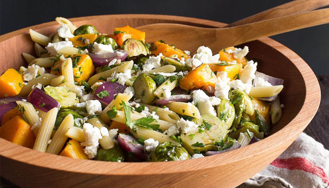 Now’s the time for a lighter recipe to help you usher in spring without losing the comfort of winter: Roasted Brussels Sprouts &amp; Butternut Squash Pasta Salad. Get the recipe here. dreamfieldsfoods.com/all-recipes/ro…