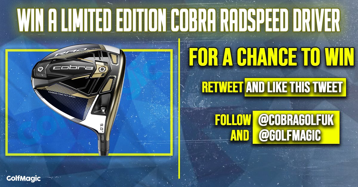 WIN A LIMITED EDITION COBRA RADSPEED DRIVER! 😍

We've teamed up with 
<a href="/cobragolfuk/">COBRA Golf UK</a> to giveaway a LIMITED EDITION Cobra RADSPEED Driver! 🏌️‍♂️

For a chance to win:

1️⃣ RETWEET and like this tweet
2️⃣ FOLLOW <a href="/cobragolfuk/">COBRA Golf UK</a> and <a href="/GolfMagic/">GolfMagic</a>

Competition closes 22/03/21