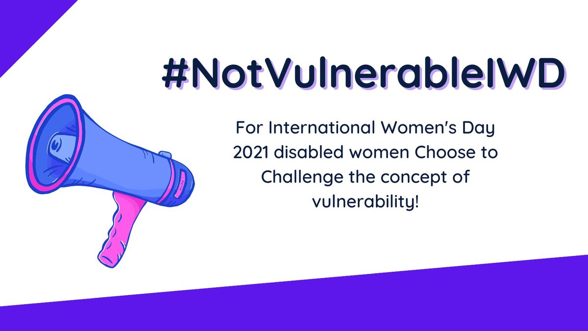 fuelservice's tweet photo. This International Women's Day, disabled women are using the hashtag #NotVulnerableIWD to challenge the concept of vulnerability, a word which has been used to label disabled people throughout the pandemic. 

There are some amazing posts in the thread - do take a look! https://t.co/5cIhjB9a8e