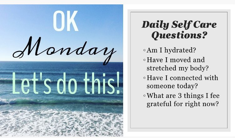 Happy Monday Warriors!!!

Let’s start this week off motivated and dedicated to self care 💪🏼💪🏼💪🏼

Posted by Ieisha Powell-CHW