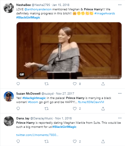 SecularNature's tweet photo. I better not see you tweeting #AbolishTheMonarchy if you were apart of #NBWAlert twitter talking about how marrying into the Royal white supremacist family was a sexual-integration civil right's achievement for Black Women. #HarryandMeghanonOprah #BlackGirlMagic https://t.co/A07qGbRYpS