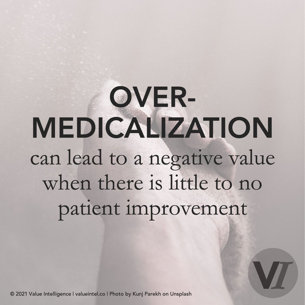 valueintel's tweet image. OVER-MEDICALIZATION can lead to a negative value when there is little to no patient improvement |
Want to learn more about why #valuebasedhealthcare is important to you and your organization? Check out buff.ly/3qbodUl for our #VBHC course.