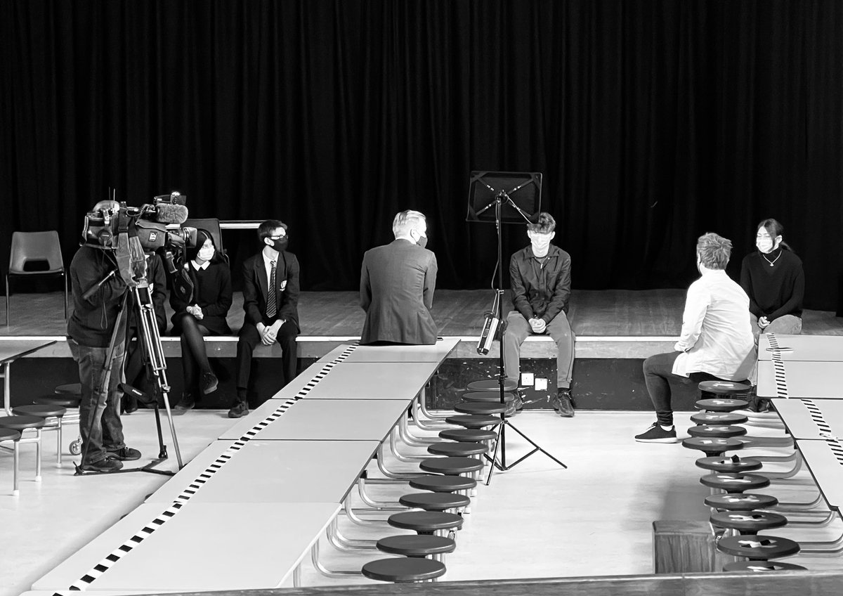 We were so pleased to see some of our students again today and well done for a great day back. Looking forward to seeing everyone over this next week. Oh and <a href="/itvnews/">ITV News</a> popped by as well! #BeKind #WorkHard #aspire