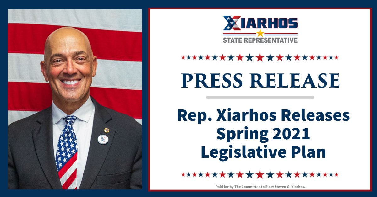Earlier today, State Rep. Steve Xiarhos (R - 5th Barnstable) released details of his Spring 2021 legislative plan. You can read more and download the full plan at:

xiarhosforrep.com/2021/03/2021-a…