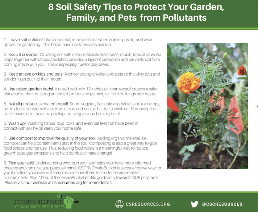 CSCResources's tweet image. Gardening season is upon us, here are a few tips on soil safety in the garden!