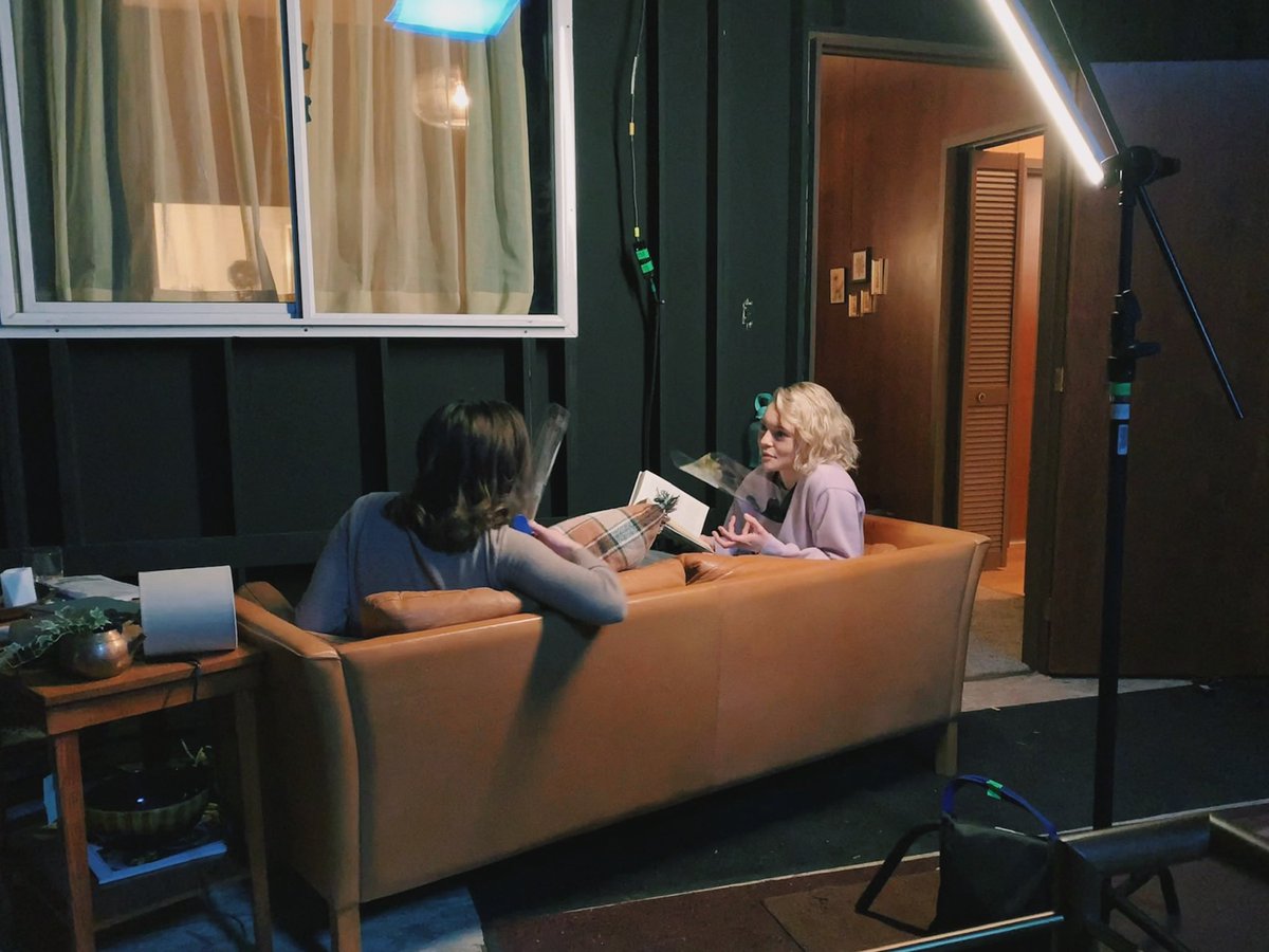 taylorhickson's tweet photo. this is me reading to @Amaliajaja in a nook we found in studio

season 2 is coming soon ya lil peas 🌱 https://t.co/OVkHSeMJ3W