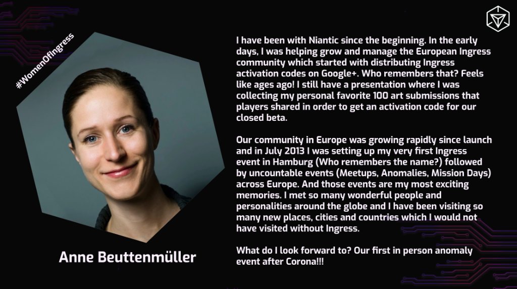 Ingress On Internationalwomensday We Are Turning The Spotlight On The Awe Inspiring Female Niantics Who Have Been An Integral Part Of The Ingress Journey Every Week This Month We Will Be
