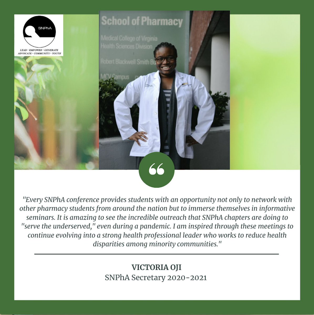 SNPhAVCU's tweet photo. See what some of our VCU SNPhA exec have to say about the Regional Conference experience! Sign up for the conference on https://t.co/ZCv0zvjX6g. Also TODAY is the last day to register for the Clinical Skills Competition https://t.co/OJompEMJv4 https://t.co/NdhRxC4rgM