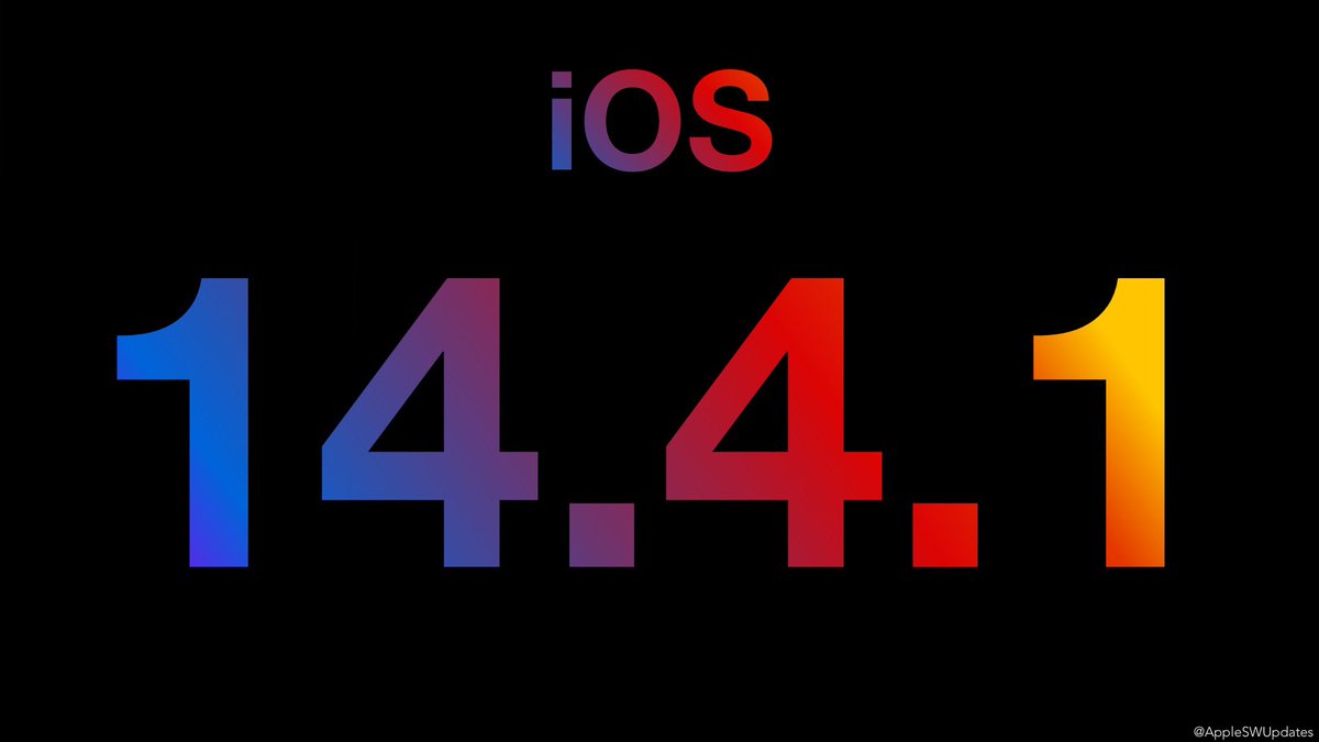 iSWUpdates's tweet image. New in iOS 14.4.1:
• Bug fixes and security updates

#iOS1441