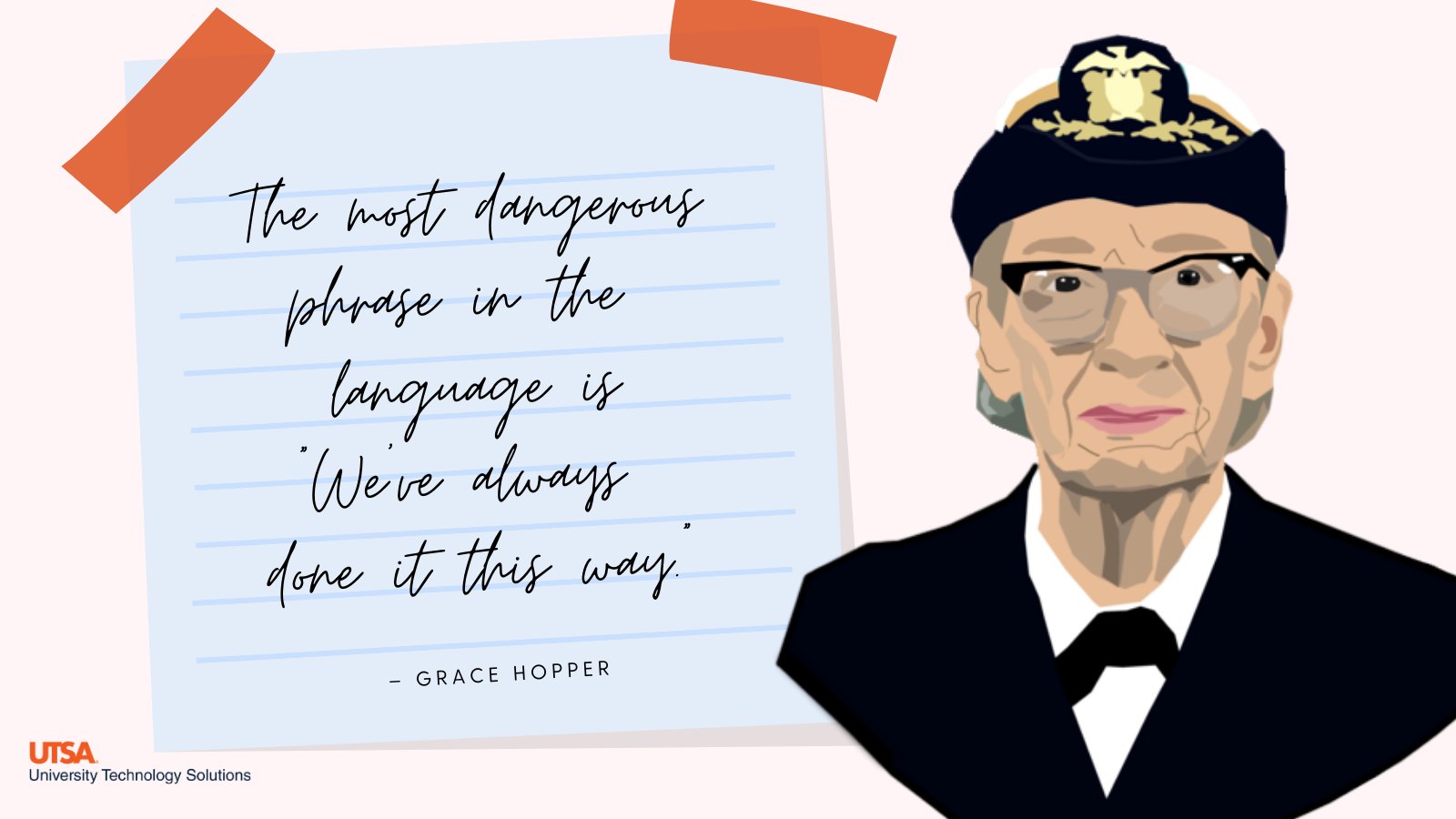 Utsa Technology Solutions Today We Celebrate The Social Economic Cultural And Political Achievements Of Women Around The World Grace Hopper Created The First Computer Language Complier Cheers To The Women