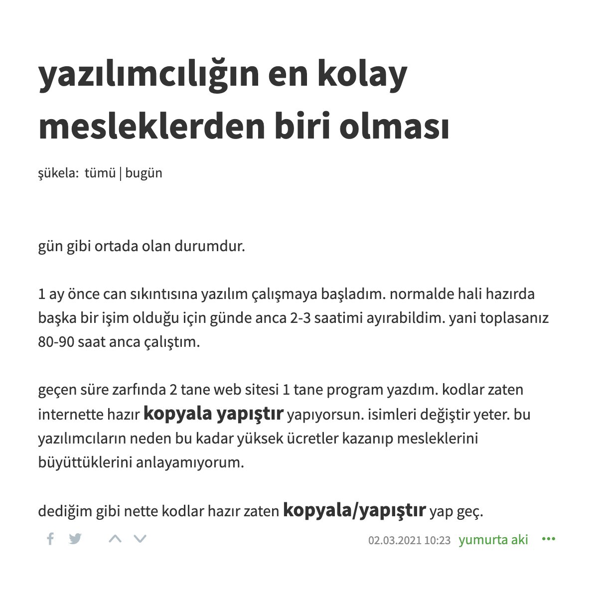 Tweet'i retweetleyenler arasından 1 takipçime, bit.ly/2Ococ5q bu klavyeden hediye ediyorum. Ekşi'de entry'i yazan arkadaşa öneririm. Cihazlar arasında kopyala/yapıştır özelliği var. Windows'tan kopyalayıp, iPad'e yapıştırıyorsun. Ve iOS uygulaman hazır oluyor(!)