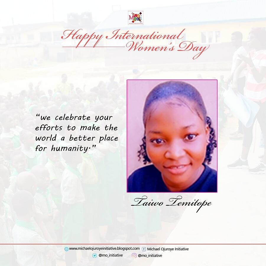 mo_initiative's tweet photo. We celebrate your efforts to make the world a better place for humanity.
Happy International Women's Day
We love you
#internationalwomensday #womensday #ivolunteer #womenoftoday #moinitiative #ngoafrica #ngoworld #charitywork #givetogrow #givetoothers @abiolaM_Ojuroye https://t.co/VgHngbGhlR